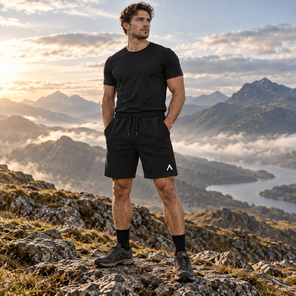 NORTH ASCENT Essential Fleece Shorts – Black