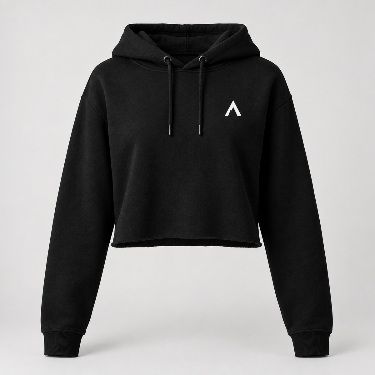 NORTH ASCENT Essential Cropped Hoodie – Black
